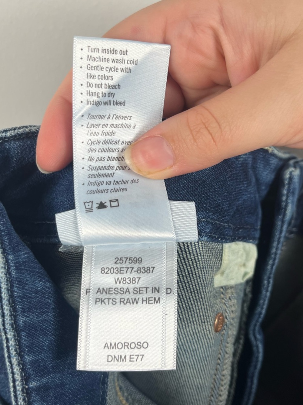 Paige Anessa Wide Leg Jean Amoroso size 27 - Picture 8 of 8